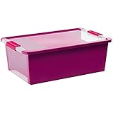 スタッキング収納箱 Bi BOX M パープル Bi Box M LV パープル 幅55x奥行35x