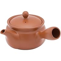 常滑焼3-195間宮 20号袋形無地深蒸急須 AM-T098