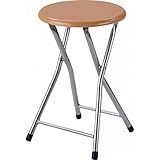 木製 折りたたみパイプ椅子 スツール チェア OSK-1087 NA