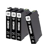 【ASSIST-BOX】エプソン(EPSON)用 IC69 ICBK69 互換インクカートリッジ 砂時計 インク ブラック 4本 対応機種:PX-045A PX-046A PX-047A PX-105 PX-405A PX-435A PX-436A PX-437A PX-505F など 互換インク 大容量 個別包装 残量表示 増量