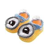 Voberry新生児赤ちゃん乳児女の子かぎ針編みニットソックスベビーベッド靴