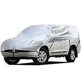 ANBEN 車カバー ハーフ ボディカバー カーカバー 裏起毛タイプ 自動車 ハーフ 防水防塵日焼け防止 四季対応 オフロード/ミニパン DG-M(5.2m)