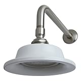 Kingston Brass P60SNCK Victorian Sunflower Showerhead with 12-inch Shower Arm, Satin Nickel [並行輸入品]