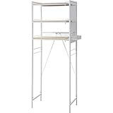 山善(YAMAZEN) ランドリーラック 幅65-90×高さ180-190cm 設置 かんたん RAL-90(NA/WH)