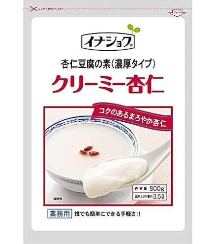 Amazon.co.jp: イナショク 杏仁豆腐の素 やわらか杏仁750g×2袋セット