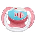 Dr Brown's Orthodontic Soother 0-6 months- Pink - ドクターブラウンの歯列矯正おしゃぶり0-6 Months-ピンク (Dr Brown's) [並行輸
