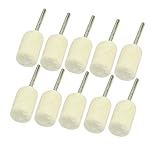 uxcell ソフト　円筒形　フェルト　バフ研磨　研磨　3mm　シャンク 14mm　10個