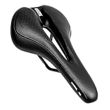 GORIX(ゴリックス) 自転車サドル 自転車 サドル 低反発 [厚手クッション やわらかタイプ] ロードバイク マウンテンバイク ロードバイク 他対応 GX-C19 フルブラック