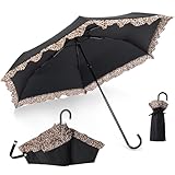 折りたたみ傘 日傘 uvカット 100 遮光 晴雨兼用 超軽量180g 耐風 無地レース レディース コンパクト折り畳み日傘 紫外線遮断 持