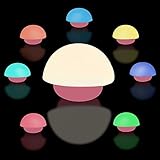 veeseeポータブル調光機能付きマッシュルームカラフルな夜ライトInclude USBケーブルタップセンサー3つモードSoftlight Nightlights for Children Nurse