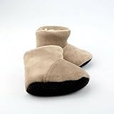 桜の雪　ベビールームシューズ　滑り止め　防寒対策 男女共用 (グレー)