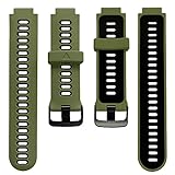 ガーミン用ベルト GARMIN交換用バンド Foreathlete/Forerunner 735XTJ 630J 620J 235J 230J 220J 735XTJ Approach S20/S5/S6 (green-black)