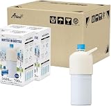 アトラス ペットボトルホルダー 水筒 24個セット 保冷 ペットボトルクーラー 600ml 700ml 真空断熱 アイボリー 大容量 ハンドル 取っ手付き ボトルインボトル ABIB-LIV24P