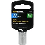 Pro-Grade 12511 1/4-Inch Drive with 6 Point 11mm Socket by Pro-Grade