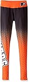 KLEW NHL Philadelphia Flyersレディースグラデーションプリントレギンス、ブラック、X -スモール