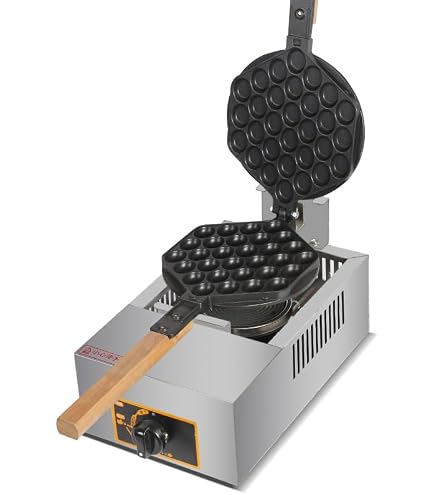 Amazon | バブルワッフルメーカー 2列 180°回転可能 両面焼き ワッフル
