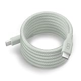 CIO スパイラルケーブル CtoC (Type-C/USB-C) 急速充電 磁石 マグネット吸着 充電ケーブル PD 240W データ転送 480Mbps 形状記憶 (05：カームブルー, 1m)