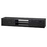 背面収納テレビ台 ステラ 幅180cm ブラック