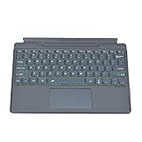 for Surface Pro 9/ 8/X 用キーボード Bluetooth キーボード タッチパッド搭載 PUレザー Fn 複合マルチメディア機能 充電式キーボード 磁気式ペンホルダー付き バックライト付き 互換性 for Microsoft Surface Pro 9 Surface Pro 8 Surface Pro X 兼用 Type-c 充電ケーブル付き (バックライトある)