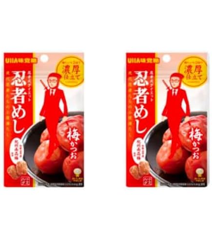 Amazon.co.jp: 忍者めし 梅かつお 20g ハードグミ (5袋) : 食品・飲料