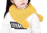 Bevalsa子供 マフラー 柔らかい 秋 冬 かわいい 暖かい ニット 毛糸 可愛い ネックウォーマー 防寒 シンプル