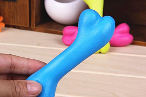 (ノタラス) Notalas 犬猫用おもちゃ１点だけ 色はランダム 噛むおもちゃ 小型犬用 超小型犬用 清潔安全 玩具 ボール 丈夫 ペット用品 ボール飛ぶ 運動不足解消 清潔安全 耐久性 安全 骨 水洗可能 骨型