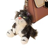 シンデレラルシファー猫 キーホルダー ぬいぐるみ チェーン かわいい 吊り飾りペンダント飾り おしゃれ 人気し 誕生日 プレゼント クリスマス 記念日 バレンタイン ぬいぐるみ人形キッズアニメギフト装飾バックパックアクセサリーぬいぐるみ