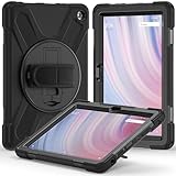 Amazon Kindle Fire HD 10 2023 & Amazon Kindle Fire HD 10 Plus 2023 ケース シリコン 360度 回転 ハンドホルダー ストラップ スタンド キッズ 耐衝撃 防塵 丈夫 頑丈 片手 耐久 落下防止 ハード Amazon Kindle Fire HD 10 2023 & Amazon Fire HD 10 Plus 2023 カバー