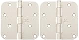 Stanley Hardware CDRD758 4" X 4" 5/8" Radius Residential Hinge in Satin Nickel [並行輸入品]