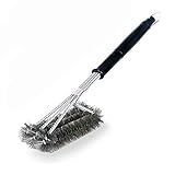 Yiteng　バーベキューグリルブラシ　シリコンブラシ　 ステンレス製　　18 インチ 鉄板焼器　 掃除ブラシ 　片付けクリーンブラシ BBQ用掃除ブラシ 　ＢＢＱセット
