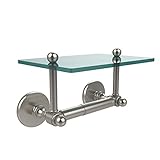 Allld|#Allied Brass P1000-GLT-24-SN Prestige Skyline Collection Two Post Toilet Tissue Holder with G