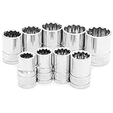 Performance Tool W32500 9-Piece 1/2-Inch Dr 12pt SAE Socket Set [並行輸入品]