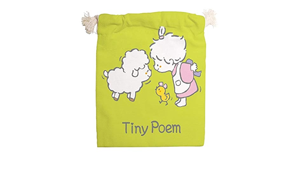 Amazon タイニーポエム 巾着袋 中 給食袋 ギフトバッグ 小物入れ コップ袋 こども お弁当 保育園 男の子 女の子 おしゃれ かわいい キャラクター ２０x２５cm Panmax バッグ スーツケース