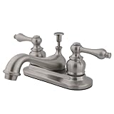 Kingston Brass KB608AL Two Handle 4 in. Centerset Lavatory Faucet with Retail Pop-up