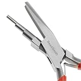 ３-ステップ　ワイヤー　ルーピング　プライヤー - 円頭と凹面のある先端