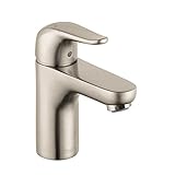 Hansgrohe 04193820 Metro E Single-Hole Lavatory Faucet, Brushed Nickel [並行輸入品]