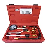 FIRSTINFO 9pcsガソリンエンジンシリンダー圧力テスターツールセット