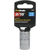 Pro-Grade 14202 1/2-Inch Drive with 12 Point 9/16-Inch Socket by Pro-Grade