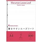 マルマン ルーズリーフ A4 横罫 7mm 100枚 5冊セット L1100H