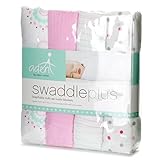 (エイデンアンドアネイ)Aden&Anais モスリンコットン ベビー おくるみ 4枚セット S117 sweet in pink [並行輸入品]