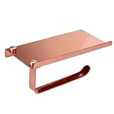 ステンレススチール携帯電話棚板紙ホルダーバスハンガートイレットペーパーティッシュディスペンサー ( 色 : ピンク ぴんく )