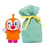 吉徳 【ドキンちゃん】 ハンドパペット ぬいぐるみ Ｓ(全長21ｃｍ） 子供が喜ぶ ラッピング袋入り（リボン付）ブルーカラー