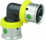 Viega 49210 PureFlow Plastic PEX Press Elbow with 3/8-Inch Press, 25-Pack by Viega