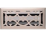 4 " x 14 "ニッケルVictorian床登録グリル – モダンContempo Decorative Grate – HVAC ventダクトカバー – ブラシニッケル
