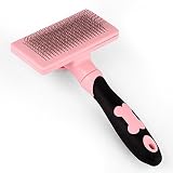 Self Cleaning Slicker Brush Pet Brush ToolsRemoves Tangled Matted Fur and Reduces Shedding Beauty To