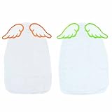 HUHU　汗取りパッド　ベビー ガーゼ　あせとり　パッド　2枚セット　100％綿 出産祝い　天使の羽根 (C組)