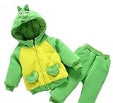 (トヨベイ)Toyobuy モコモコ 綿服 ベビー服 男の子 コート パジャマ 動物 着ぐるみ 女の子 新生児 フード 防寒 子供服 ロングパンツ 長ズボン ジャケットセット 長袖 アウター 秋 冬 