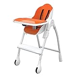 Oribel Cocoon 3-Stage High Chair, Slate (Orange) [並行輸入品]