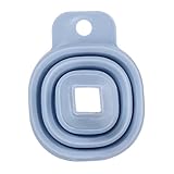 Merssavo 2つのシリコン折りたたみ折り畳み式漏斗折り畳み式漏斗 - 液体グレードBPAフリー