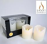 smartcandle-LEDリアルワックスキャンドル・アロマ2ピース/S